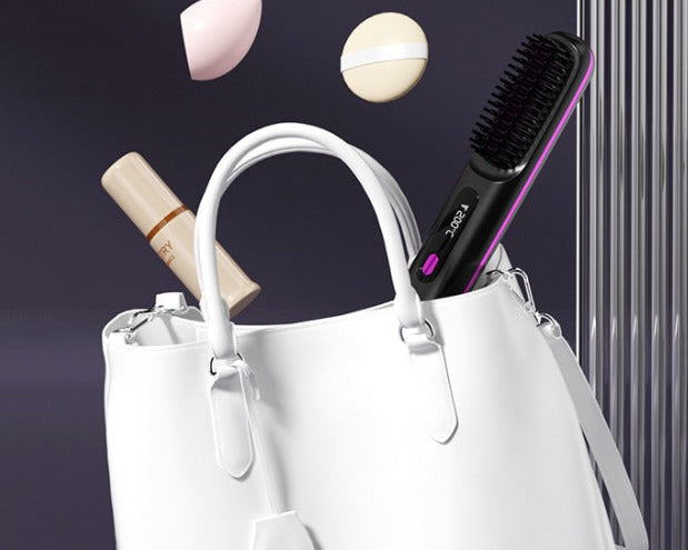 Wireless Heated Hair Brush – Smooth, Straight & Frizz-Free Styling Anywhere