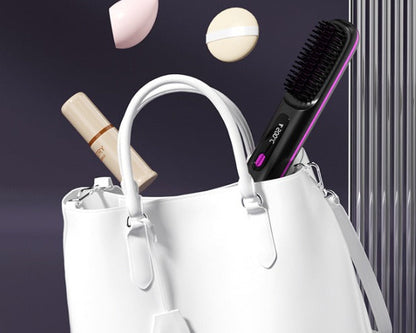 Wireless Heated Hair Brush – Smooth, Straight & Frizz-Free Styling Anywhere