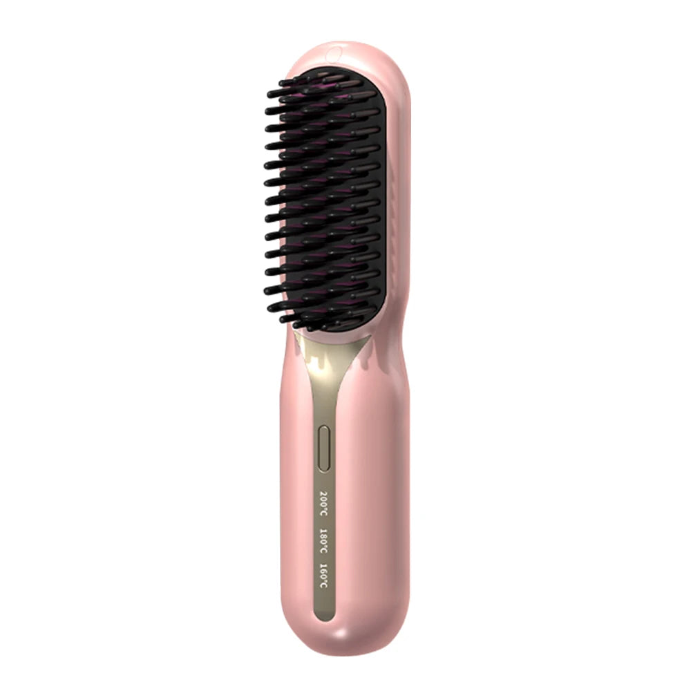 Wireless Heated Hair Brush – Smooth, Straight & Frizz-Free Styling Anywhere